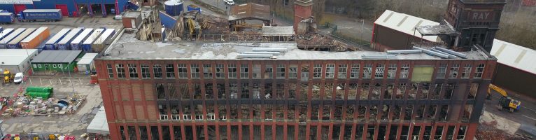 More footage of Ray Mill in Stalybridge for Lord Demolition.